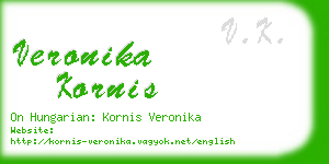 veronika kornis business card